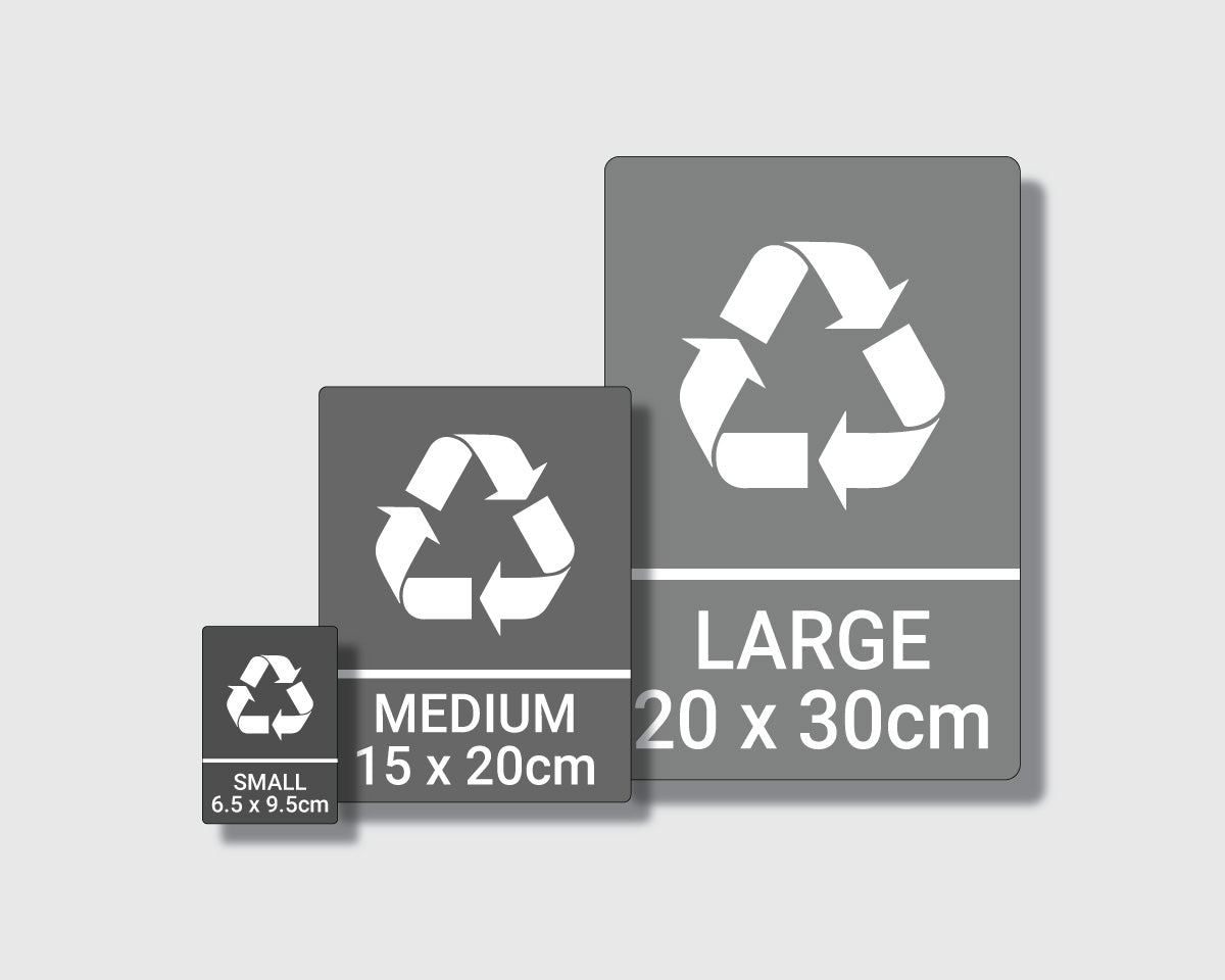 Recycling Sticker - Garden Glass (WRAP Compliant) - RW016