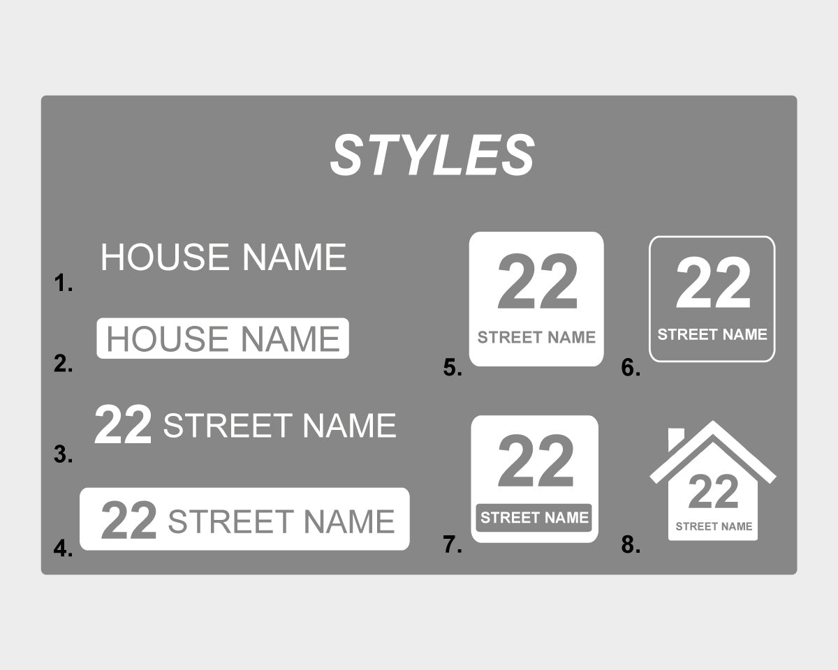 Bin Address Label / House Name