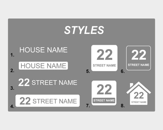 Bin Address Label / House Name