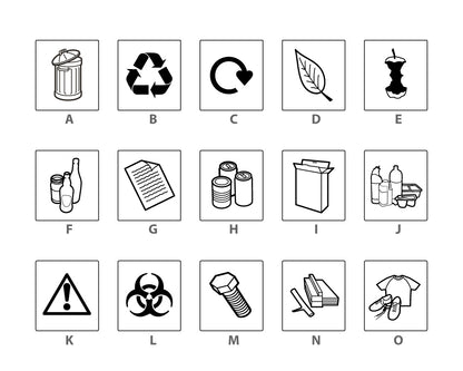 Industrial Bin Labels - Printed