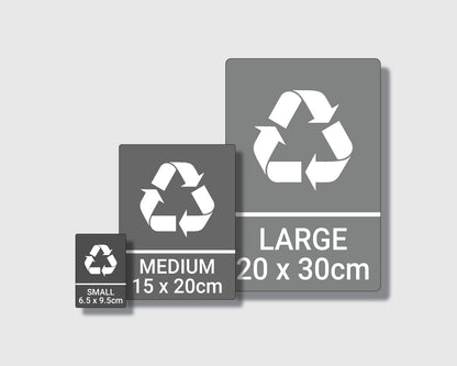 Recycling Sticker - Batteries (WRAP Compliant) - RW017