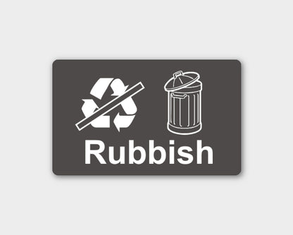 Recycling Sticker - Rubbish