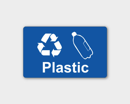 Recycling Sticker - Plastic