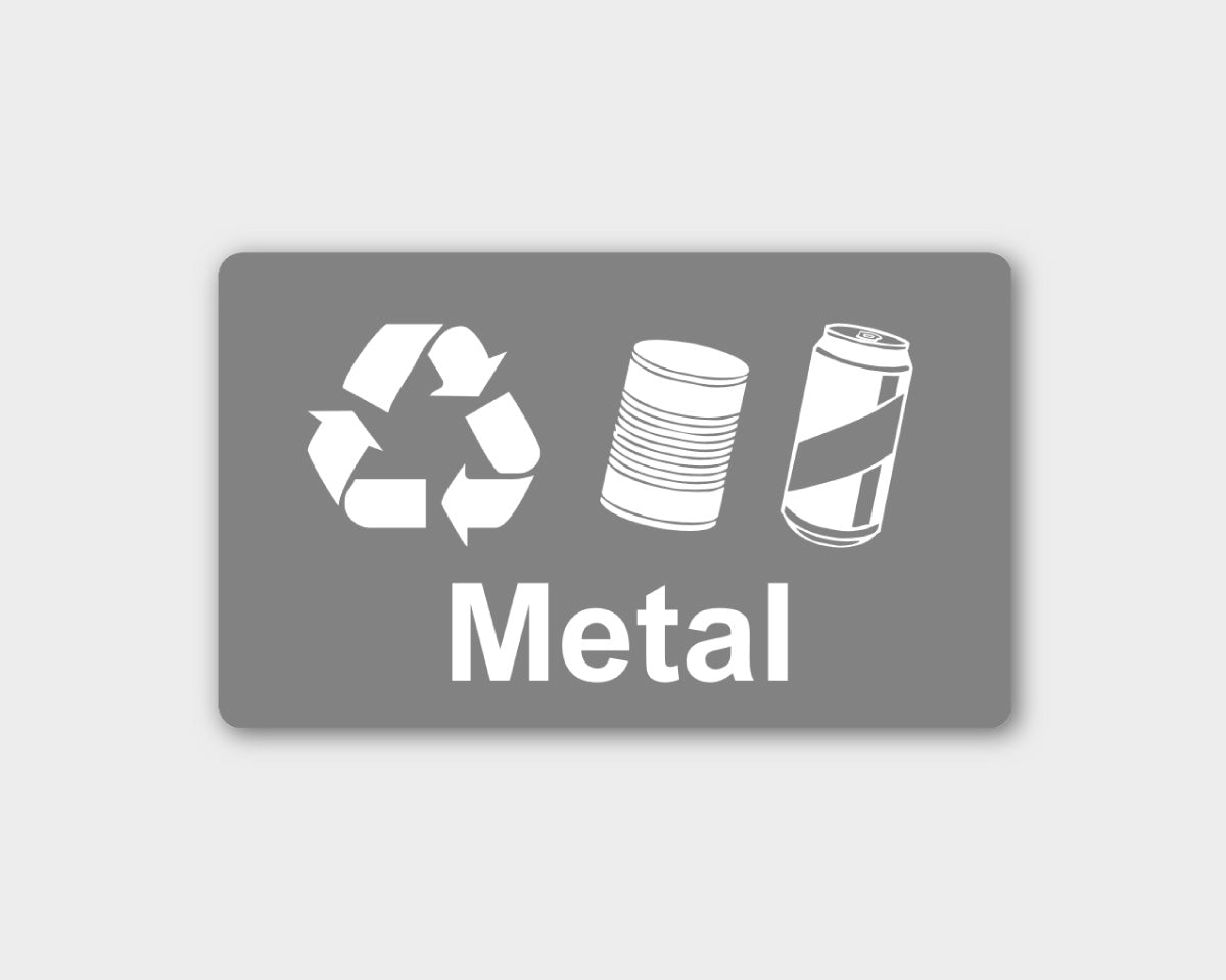 Recycling Sticker - Metal