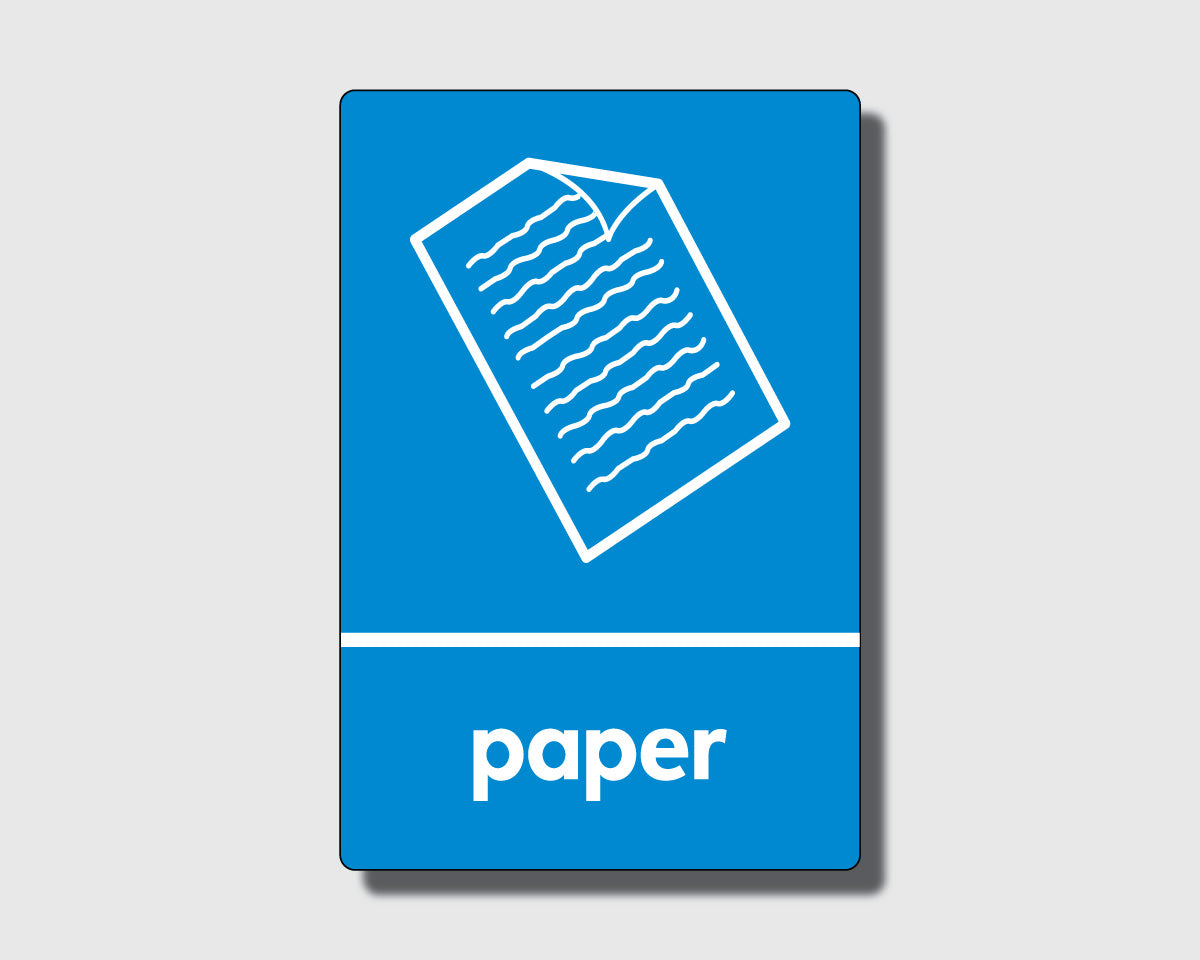 Recycling Sticker - Paper (WRAP Compliant) - RW010