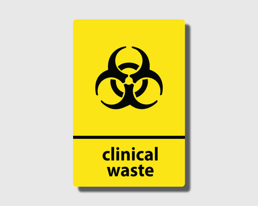 Recycling Sticker - Clinical Waste (WRAP Compliant) - RW026