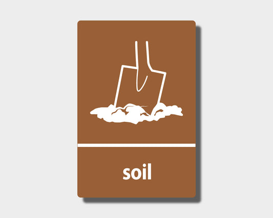 Recycling Sticker - Soil (WRAP Compliant) - RW033