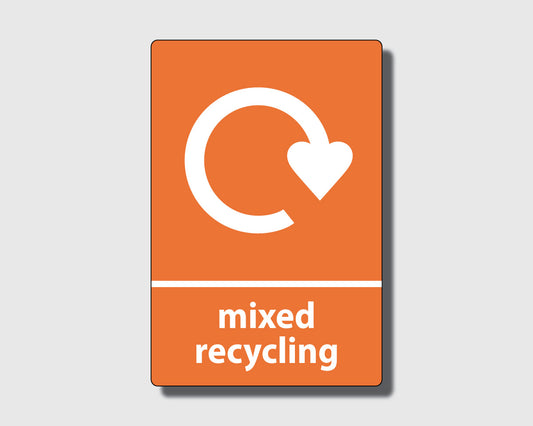 Recycling Sticker - Mixed Recycling (WRAP Compliant) - RW037
