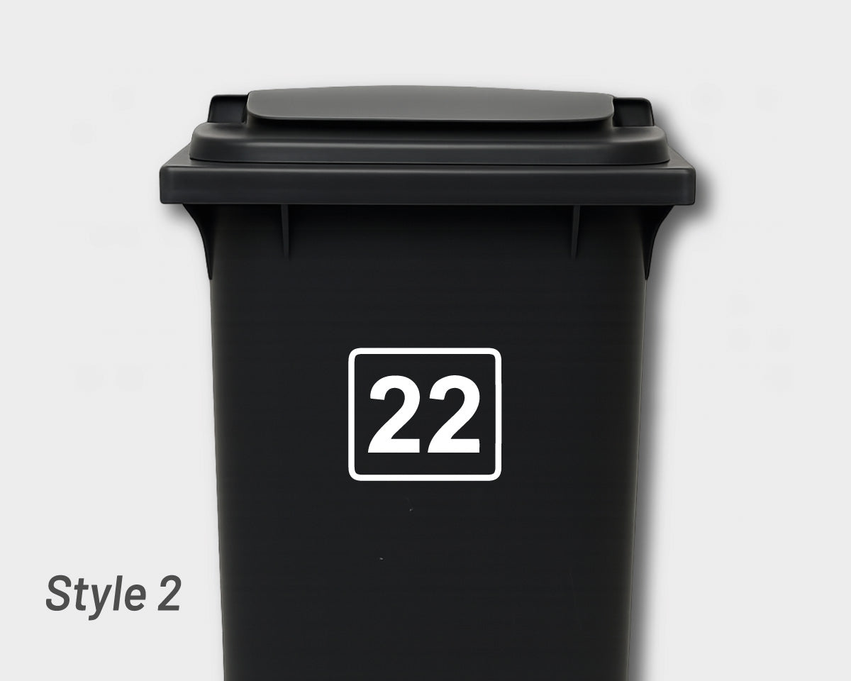 Bin Number Label