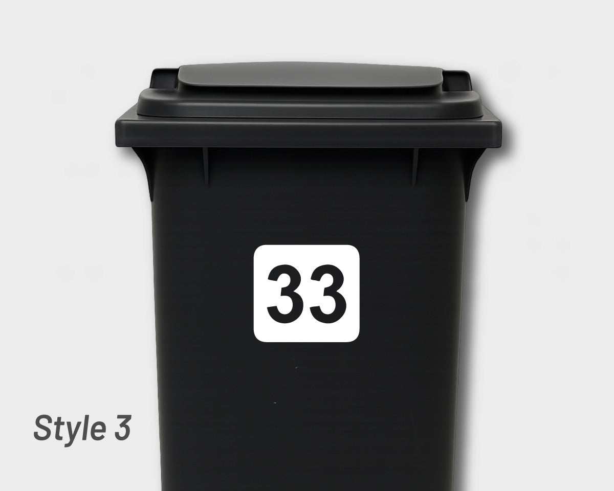 Bin Number Label