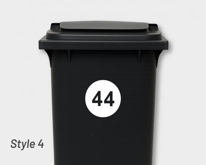 Bin Number Label