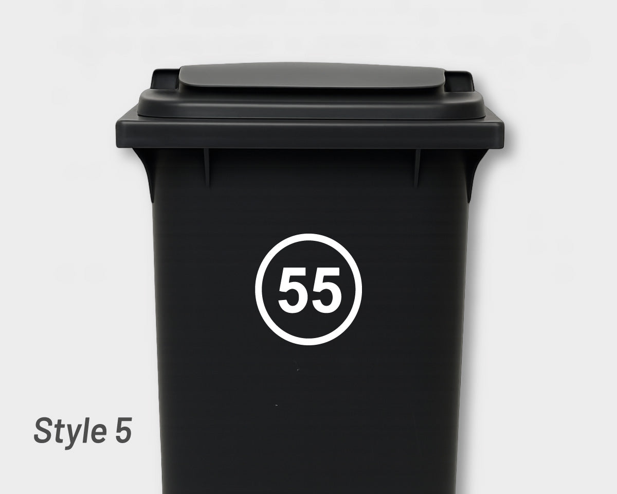 Bin Number Label