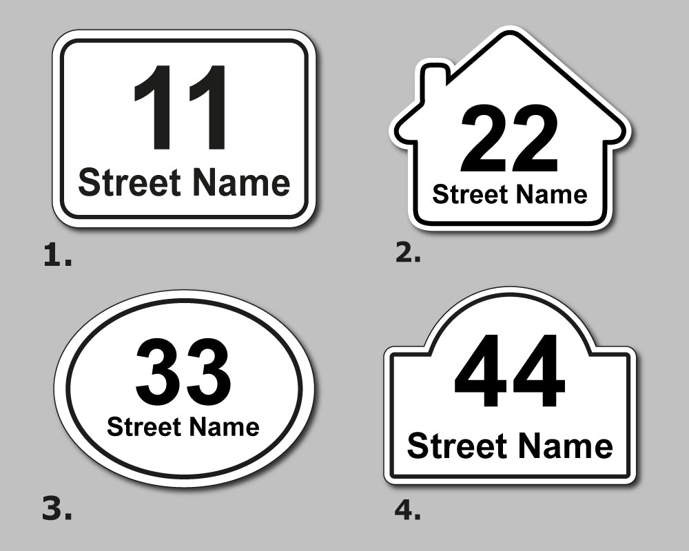 [Set of 4] Printed Bin Address Label / House Name