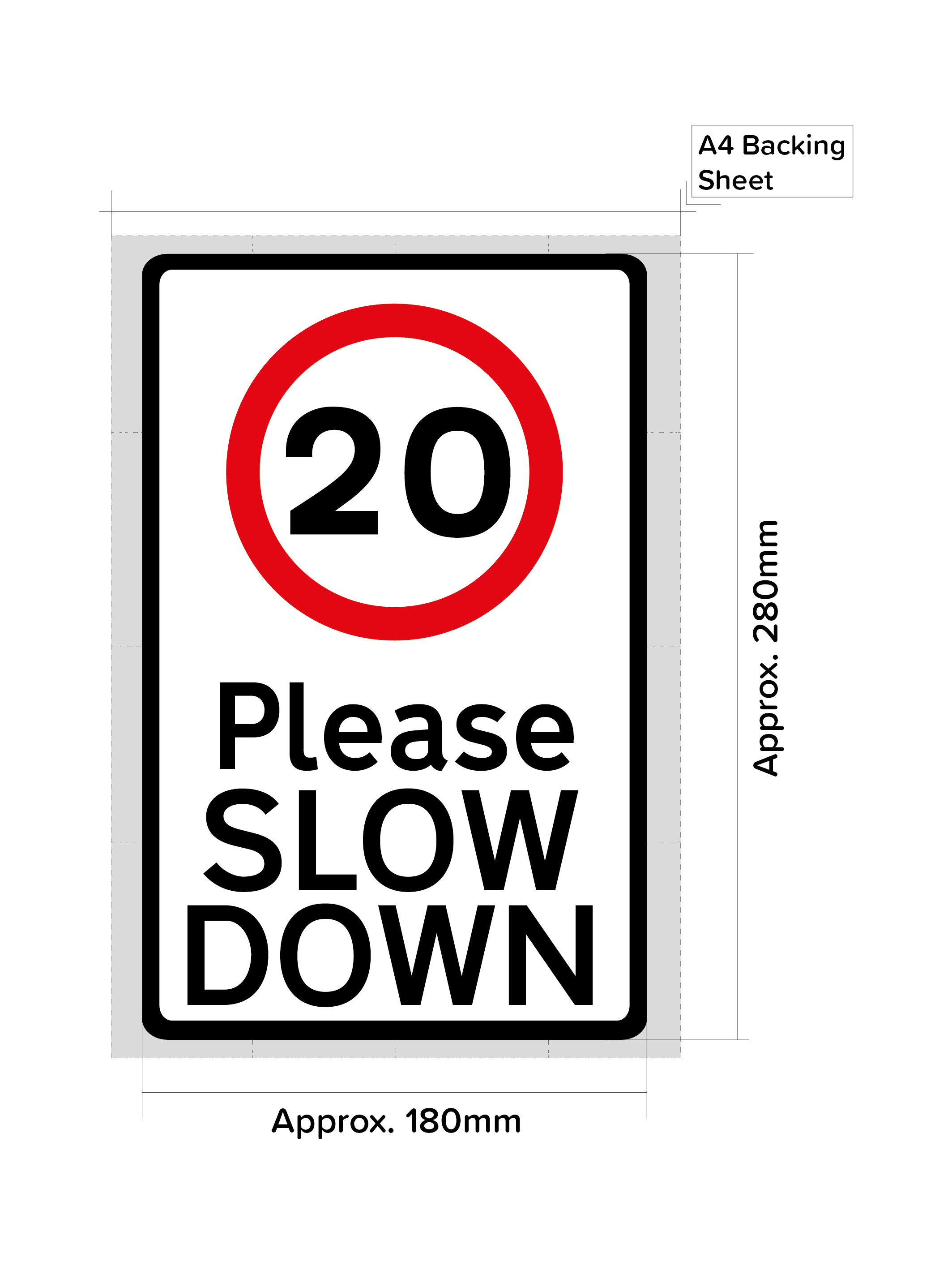 Pack of 3 Please Slow Down Road Safety Wheelie Bin Stickers (Various S ...