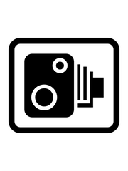 Pack of 3 Speed Camera Traffic Warning Sticker Signs (A5)